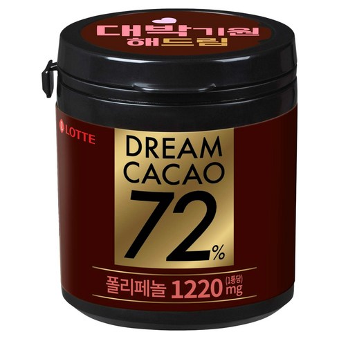 롯데웰푸드 드림카카오 72%, 86g, 1개