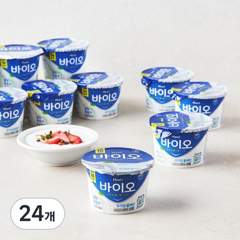 매일바이오 무가당 플레인 요거트, 150g, 24개