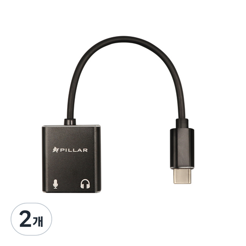 필라 컴소닉 USB C타입 외장 사운드 카드, CM-SC05C, 2개
