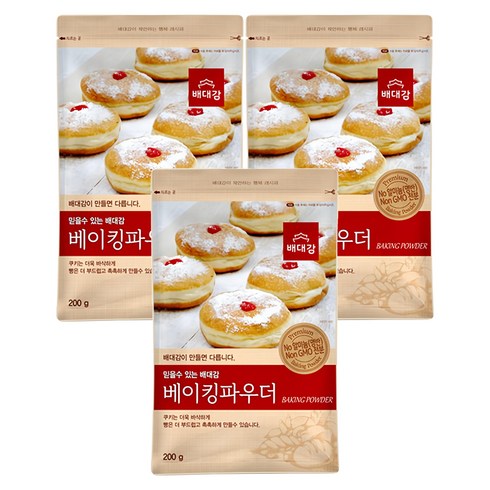 배대감 베이킹 파우더, 200g, 3개