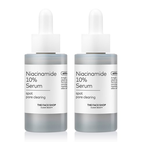 더페이스샵 올티밋 나이아신아마이드 10% 스팟 포어 클리어링 세럼, 30ml, 2개