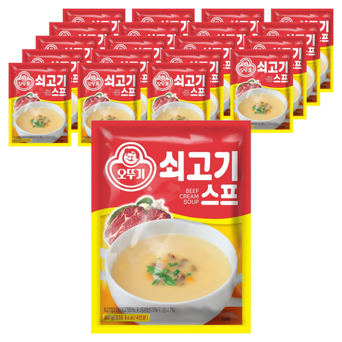 오뚜기 쇠고기 스프, 80g, 20개
