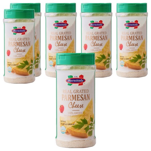 리얼 그레이티드 파마산치즈, 227g, 6개