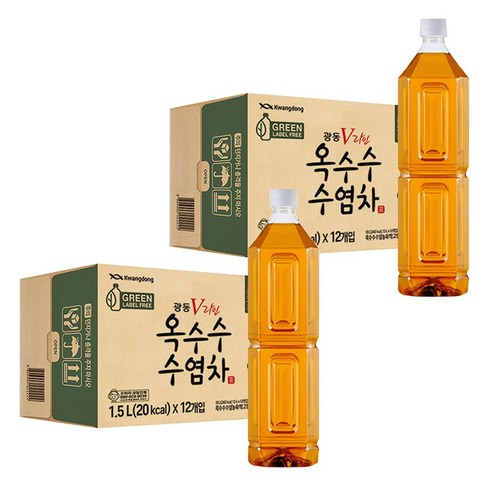 광동옥수수수염차 무라벨, 1.5L, 24개