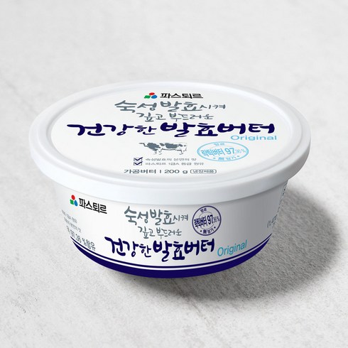 파스퇴르 건강한 발효버터 오리지널, 200g, 1개
