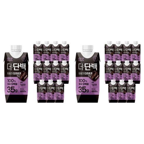 더단백 드링크 다크초코, 330ml, 24개