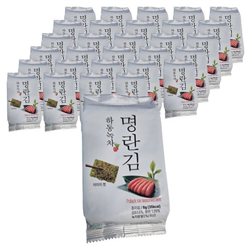 하동녹차 명란김, 6g, 108개