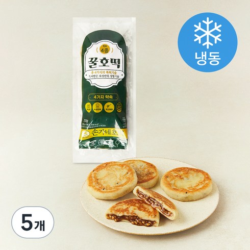손가네호떡 꿀호떡 (냉동), 90g, 5개, 8개입