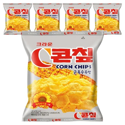 콘칲 군옥수수맛, 148g, 5개