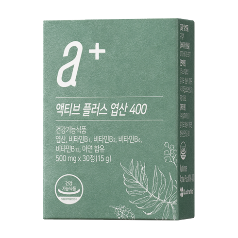 뉴트리모어 액티브 플러스 엽산 400, 30정, 1개