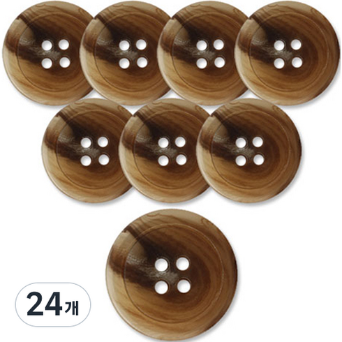 동대문단추왕 고급 무광 코트 가디건 단추 썸데이 23mm, BG, 24개
