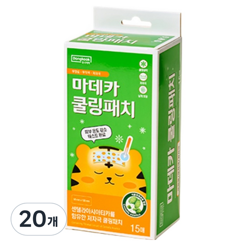 동국제약 마데카 쿨링패치, 15개입, 20개