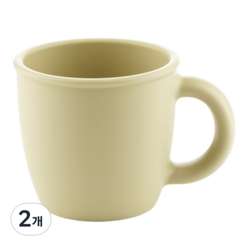 실리만 국내생산 크림 어린이 컵 크림옐로우 1개, 2개, 220ml