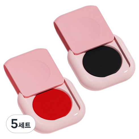 모던앳 휴대용 슬라이드 인주 스탬프 패드 2종 세트, 5세트