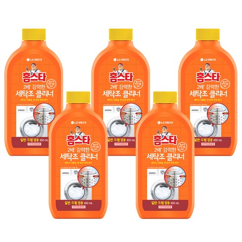 홈스타 퍼펙트 세탁조 클리너, 450ml, 5개