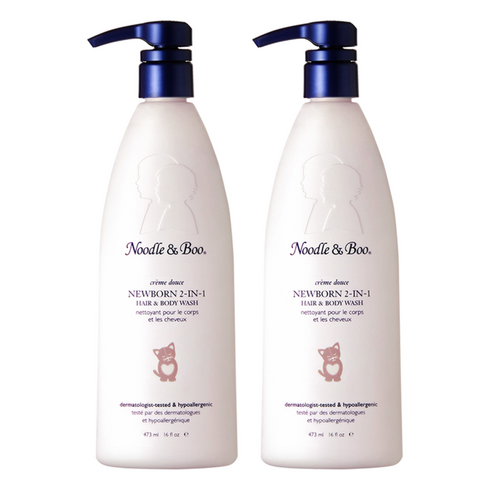 누들앤부 뉴본 2in1 헤어 앤 바디워시, 473ml, 2개