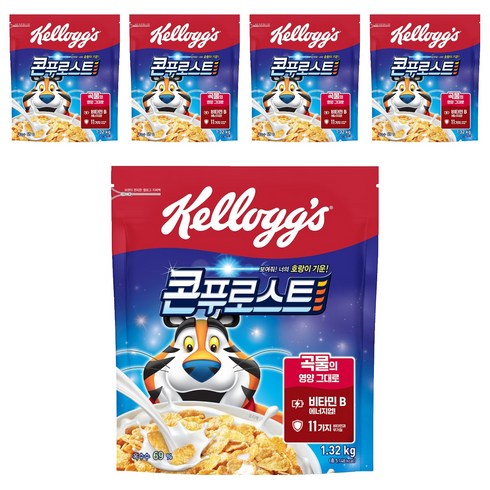 콘푸로스트 시리얼, 1.32kg, 5개