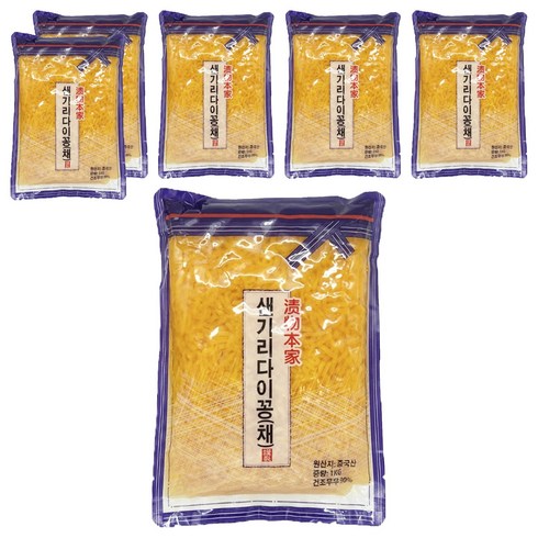 토호식품 샌기리다이꽁 채, 1kg, 6개