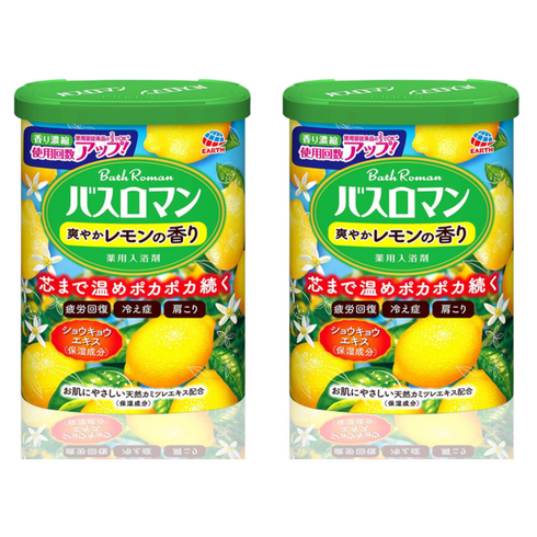 바스로망 입욕제 농축 레몬, 600g, 2개