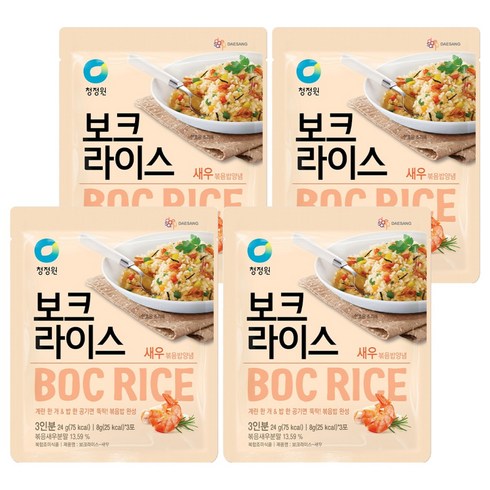 청정원 보크라이스 새우, 24g, 4개
