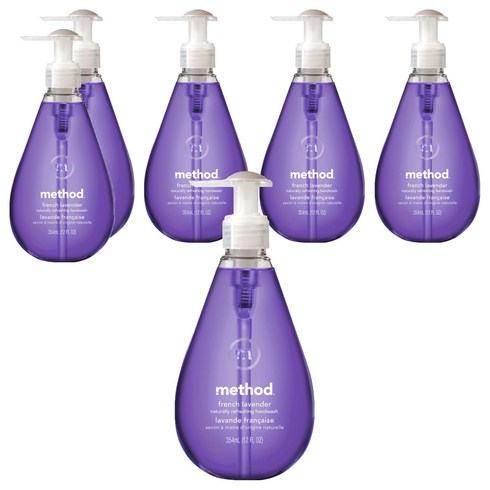 메소드 고보습 핸드워시 프렌치 라벤더향, 354ml, 6개
