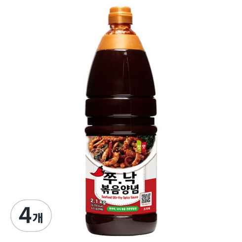 첫맛 쭈낙 볶음양념, 4개, 2.1kg
