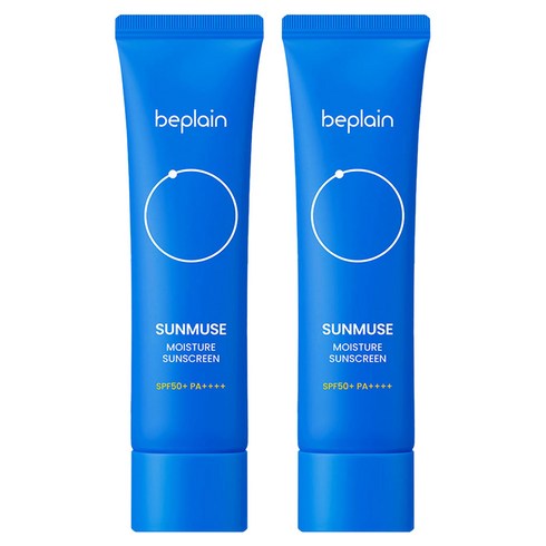 [비건뷰티] 비플레인 선뮤즈 모이스처 선크림 SPF50+ PA++++, 50ml, 2개