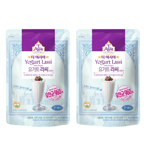 티아시아키친 라씨 요거트 파우더, 320g, 1개입, 2개