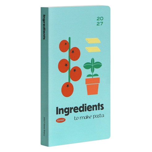 아이코닉 2027 슬로우 위클리 플래너 다이어리, 1 INGREDIENTS, 1개