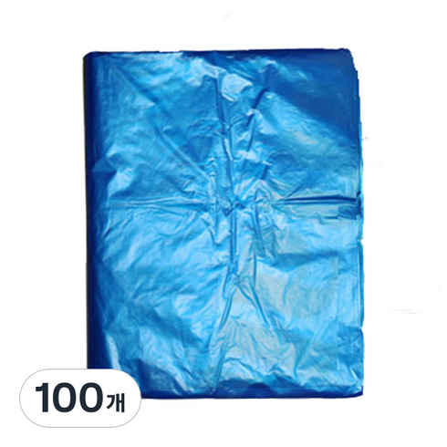 부국비닐봉투 재활용 평판봉투 63호 청색, 50L, 100개