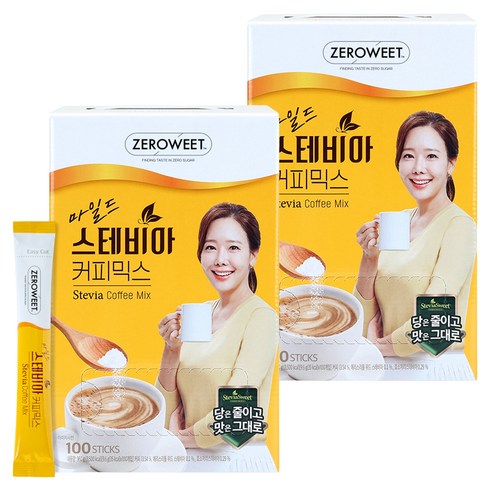 스테비아스위트 마일드 커피믹스, 9.6g, 100개입, 2개