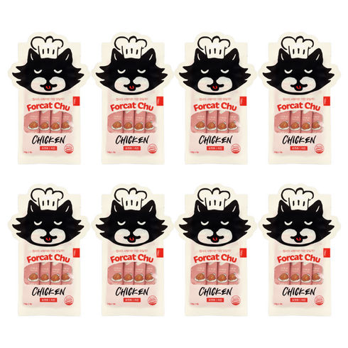 닥터펠리스 고양이 포캣츄 짜먹는 간식 4p, 치킨, 56g, 8개