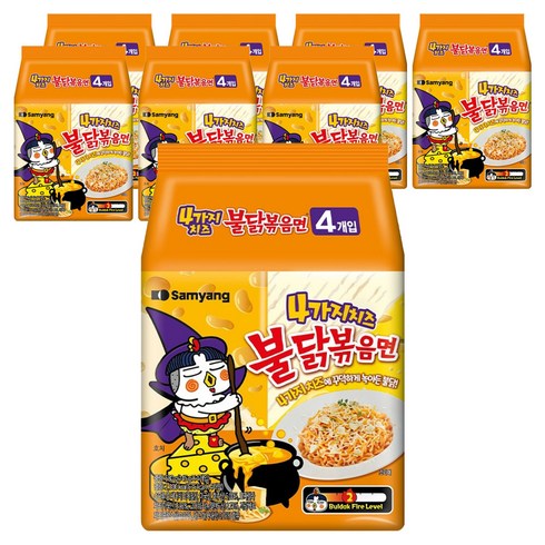 불닭볶음면 4가지 치즈 145g, 32개