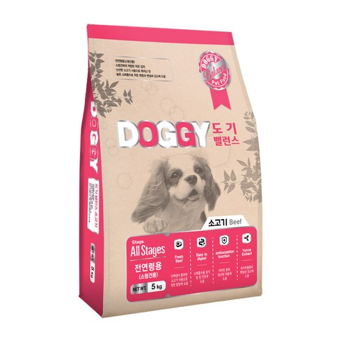 인터펫코리아 전연령 도기밸런스 건식사료, 소, 5kg, 1개