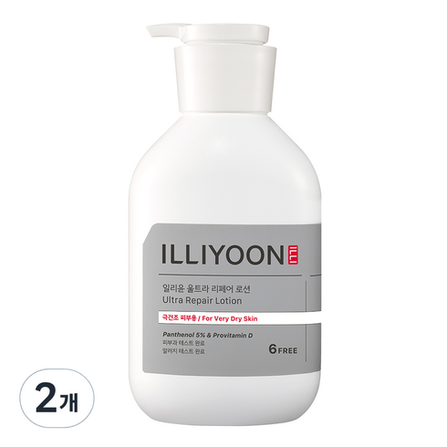 일리윤 울트라 리페어 바디로션 은은한 플로럴향, 528ml, 2개
