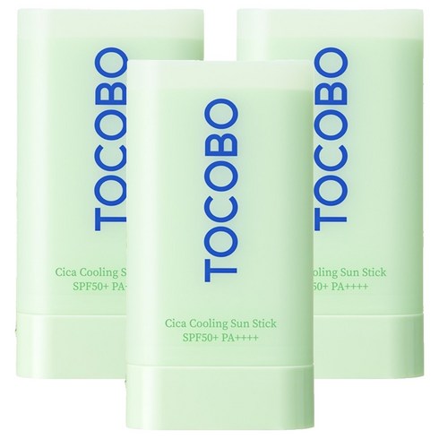 토코보 시카 쿨링 선스틱 SPF50+ PA++++, 18g, 3개