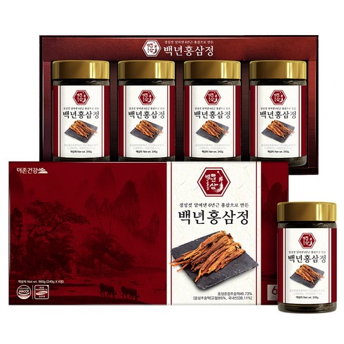 더존건강 백년홍삼정, 240g, 4개