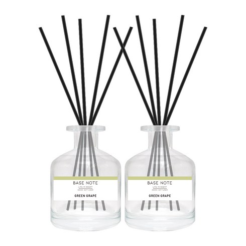 베이스노트 홈 디퓨저, 청포도, 150ml, 2개