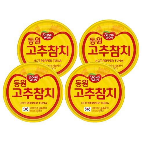 동원참치 고추 참치, 150g, 4개