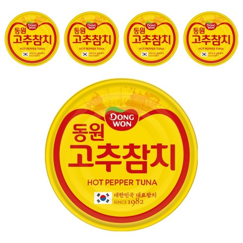 동원참치 고추 참치, 150g, 5개