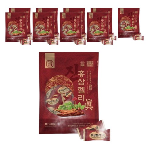 한삼인 홍삼젤리 진, 200g, 10개