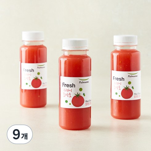 풀무원 프레시 토마토 주스, 190ml, 9개