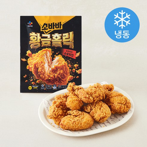 CJ제일제당 소바바 바삭 황금홀릭 후라이드 순살치킨 (냉동), 240g, 1개
