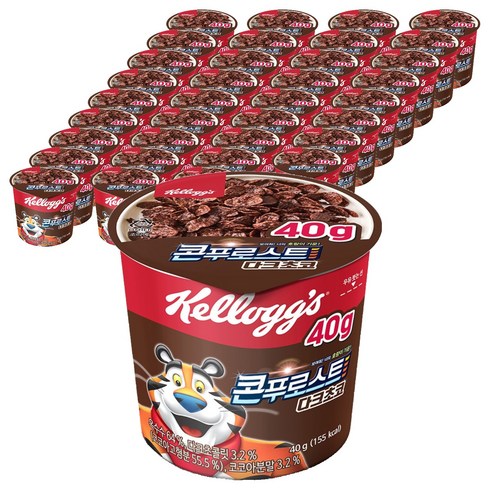 콘푸로스트 다크초코 컵 시리얼, 40g, 36개