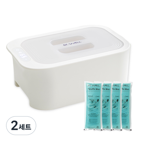 닥터웰 파라핀베스 DR-660 파라핀왁스 4개 + 일회용 비닐팩 10개 + 손발 커버, 2세트