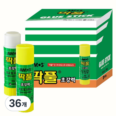 아모스 딱풀, 35g, 36개