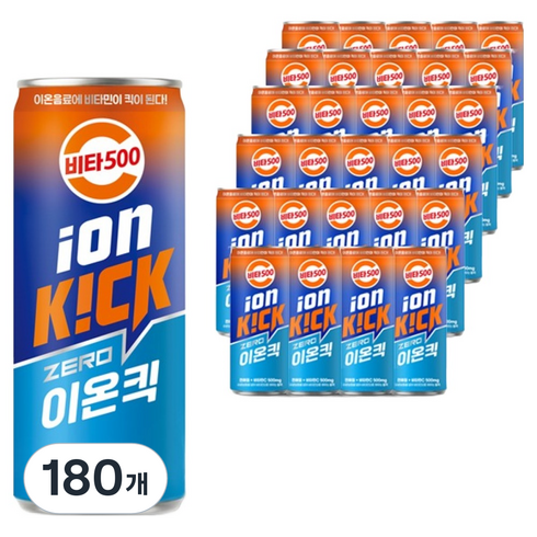 비타500 이온킥 제로 이온음료, 180개, 240ml