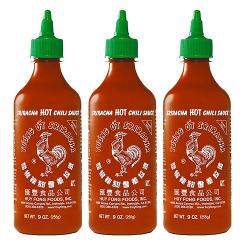 허이펑 스리라차 핫 칠리 시즈닝, 255g, 3개
