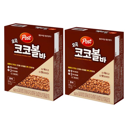 포스트 오곡 코코볼바, 264g, 2개