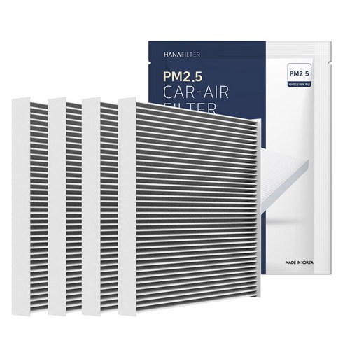 하나필터 PM2.5 자동차 에어컨 필터, HF-07, 4개